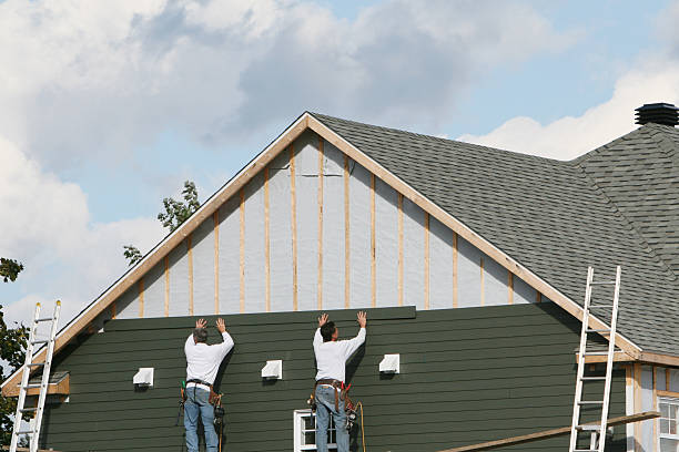 Professional Emergency Siding Repair technician working in Locust, NC